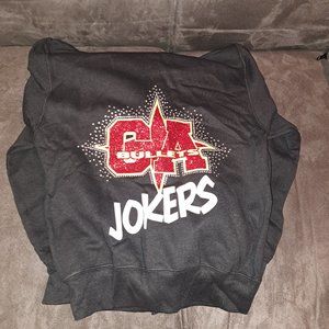 Cheer Athletic NEW Zipper Hoodie CA Bullets Joker Adult Medium Black
